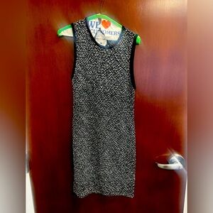 Alice and Olivia black and white tweed dress. Above knee. Size small.